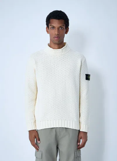 STONE ISLAND CHENILLE COTTON SWEATER
