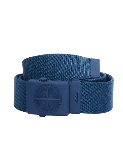 Stone Island Kids'  Cintura In Blue