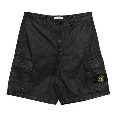 Pre-owned Stone Island Classic Cargo Pocket Shorts 'black' | Men's Size 34