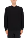 Stone Island Men's Diagonal Fleece Sweatshirt In Black
