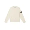 Stone Island Wool Blend Sweatshirt With Iconic Logo Patch And Timeless Design In Neutral