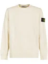 Stone Island Textured Knit Sweater With Crew Neckline In Neutral