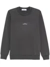 Stone Island Sweatshirt With Industrial Flow Print In Grey