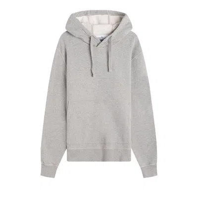 Pre-owned Stone Island Classic Hoodie 'melange Grey' | Men's Size Xxl