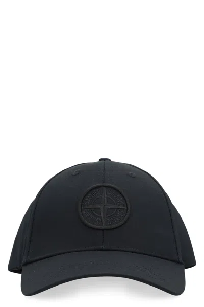 Stone Island Classic Logo Adjustable Baseball Cap In Blue