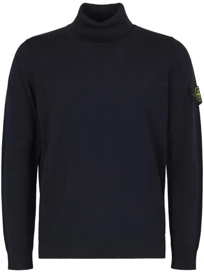 STONE ISLAND CLASSIC RIBBED TURTLENECK SWEATER
