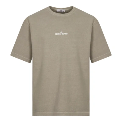 Stone Island &#039;closed Loop&#039; Logo T-shirt In Grey