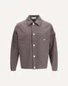 Stone Island Buttoned Patch Jacket In Brown
