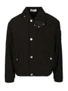 Stone Island Versatile Utility Jacket Adjustable Features In Black