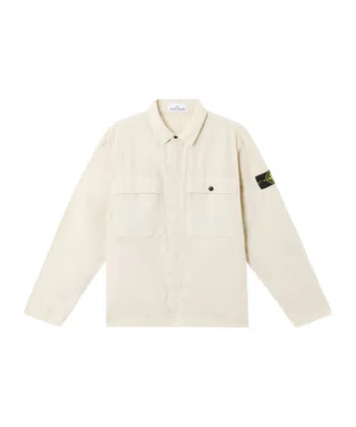Stone Island Coat Shirt In Nude