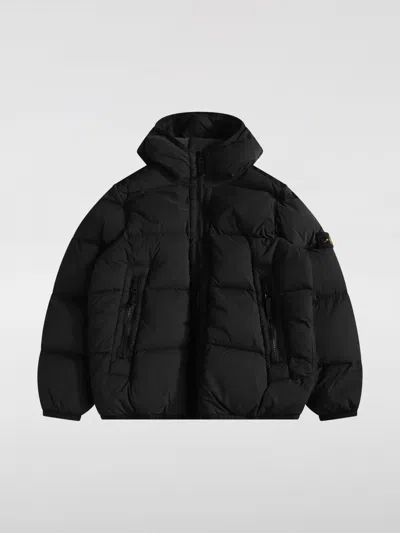 Stone Island Coat  Kids Color Black In Blau