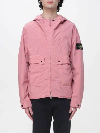 Stone Island Jacket Men  In Pink