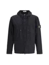 Stone Island Short Parka With Elastic Hem And Hood