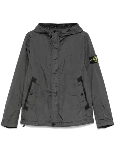 Stone Island Coats In Black