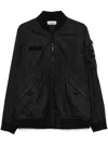 Stone Island 3l Tc Membrane Bomber Jacket In Black