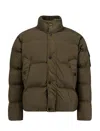 Stone Island Wind-resistant Padded Bomber Jacket In Green