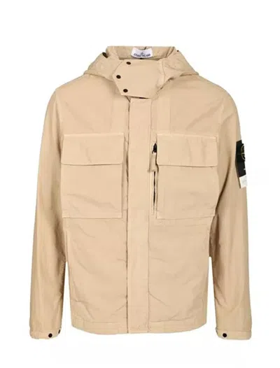 Stone Island Coats In Brown