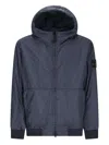 Stone Island Padded Jacket With Drip-proof And Wind-resistant In Blue