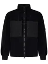 Stone Island Teddy-effect Jacket In Black