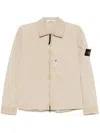 Stone Island Men's Detachable Badge Jacket In Beige
