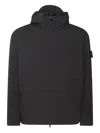Stone Island Soft Shell Padded Jacket With Waterproof And Windproof Membrane In Black