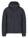 Stone Island Seamless And Anti-drop Hooded Down Jacket Clothing In Black