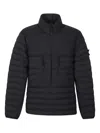 Stone Island Navy 4100020 Seamless Tunnel Nylon Down-tc Jacket In Black