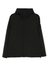 Stone Island Hooded Jacket Hand Pockets In Black