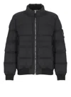 Stone Island Black Bomber Jacket In Black