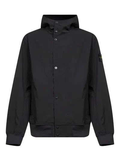 Stone Island Coats Black