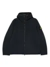 Stone Island Soft Shell-r Padded Jacket In Blue