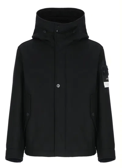 Stone Island Coats In Blue