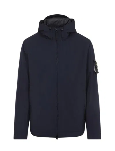 Stone Island Padded Jacket With Waterproof And Windproof Membrane In Blue