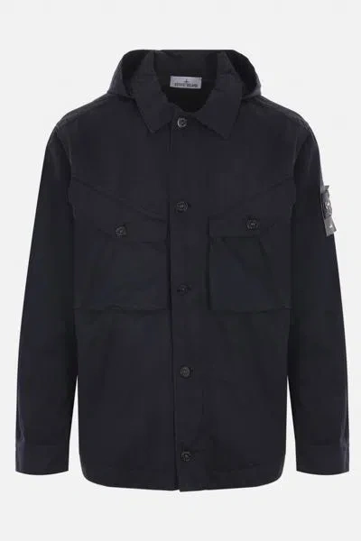 Stone Island Coats In Blue