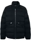 Stone Island Compass-badge Quilted Puffer Jacket In Blue