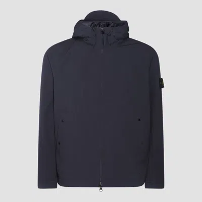 Stone Island Coats Blue And Green