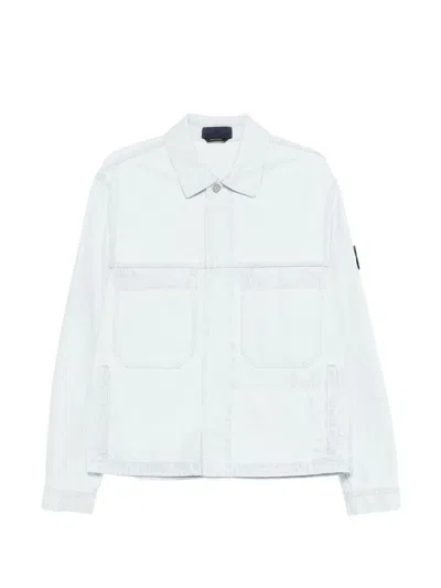 Stone Island Coats Clear Blue