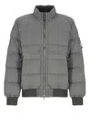 Stone Island Down Jacket Seamless Tunnel Nylon Down-tc In Gray