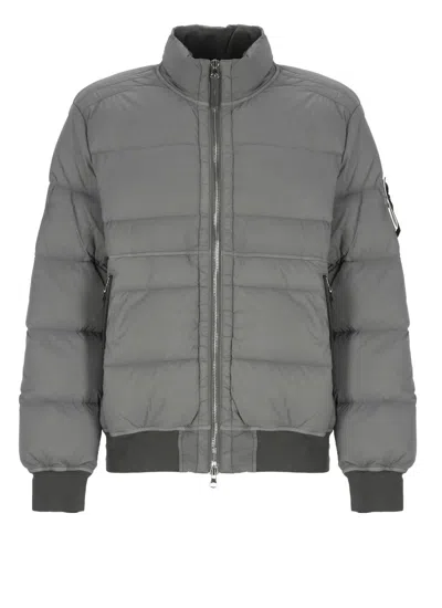 Stone Island Coats In Gray
