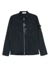 Stone Island Overshirt With Long Sleeves And Point Collar In Multicolor