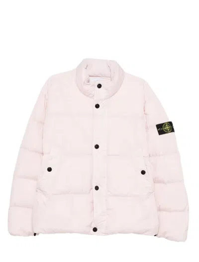 Stone Island Coats In Pink