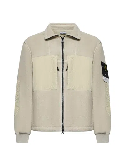 Stone Island Coats In Stucco