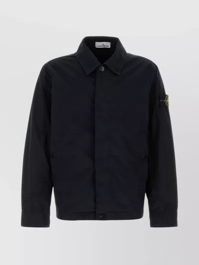 STONE ISLAND COLLARED DESIGN STRETCH POLYESTER JACKET