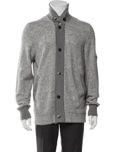 Pre-owned Stone Island Colorblock Pattern Jacket In Gray