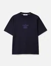 Stone Island 2100037 T-shirt With Logo Plaque Made From Combed Cotton In Blue