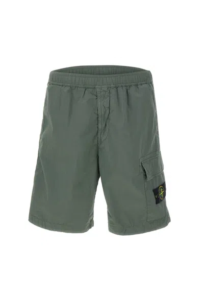 Stone Island Comfort Bermuda Shorts In Green
