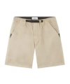 Stone Island Comfort Fit Bermuda Shorts With Panama Weave In Biscuits