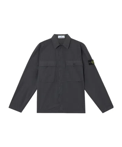 Stone Island 1200015 Stretch Cotton Tela 'paracadute' In Grey