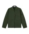 Stone Island Jacket With Compass Application In Green