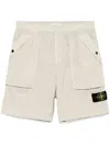 Stone Island Compass-badge Shorts In Beige